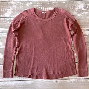 BKE Long Sleeve Thermal Shirt Size: M Color: Rose
